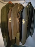 Vintage 1950's U.S. Army Staff Sargeant Uniforms w/ Trench Coat