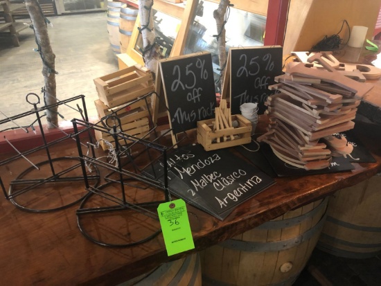 Asst. Retail Displays & Wood Lettering