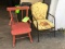 (2) Vintage Childrens Chairs