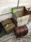 (4) Vintage Wood & Steel Crates