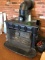 Antique Franklin-Style Wood Stove