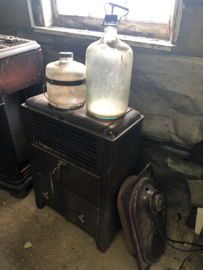 Vintage Kerosene Heater w/ Fuel Bottles