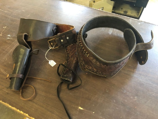 (2) Vintage Leather Pistol Rigs