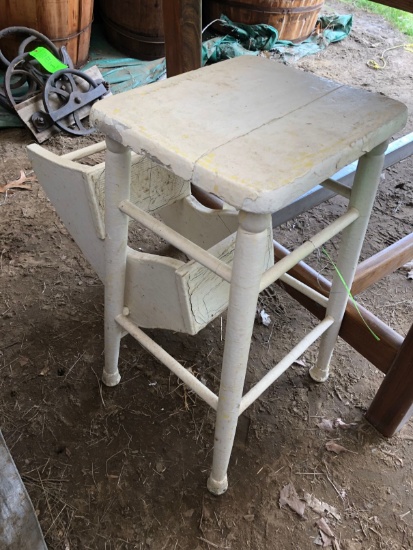 Antique Painted Folding Step Ladder