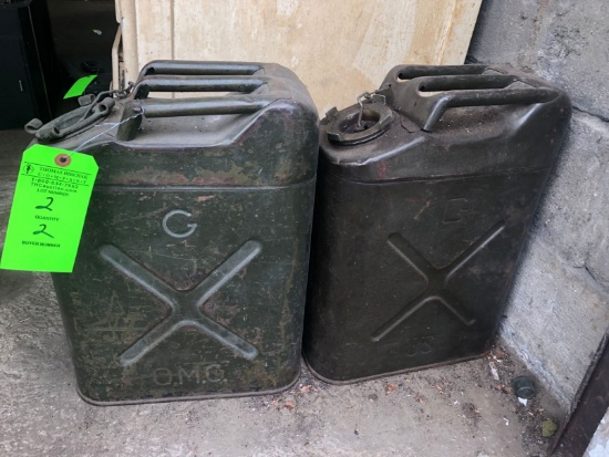 (2) US Military Jerry Cans