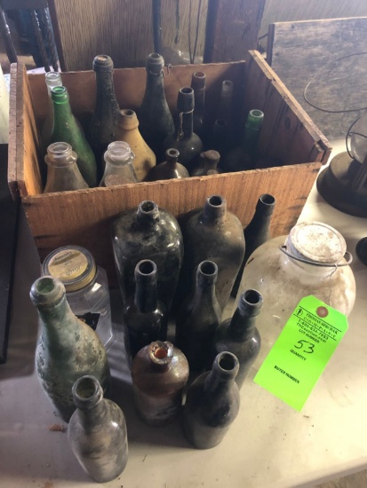 (25+/-) Vintage Bottles