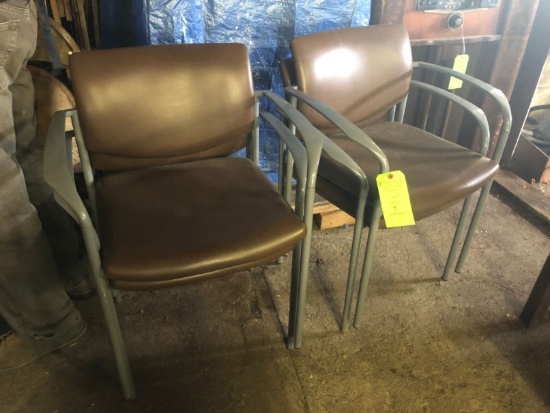 (4) Vinyl Steelcase Office Chairs