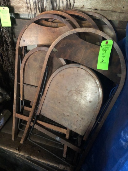 (6) Vintage Folding Chairs