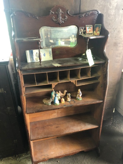 Antique Oak Secretary Bookcase