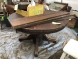 Antique Round Oak Dining Table