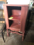 Vintage Painted 2-Shelf Cabinet