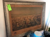 Anheuser Busch Custer's Last Stand Framed Poster