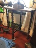 Antique Turned-Leg Stand