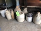 (10) Antique Salt Glazed Crocks & Jugs