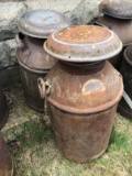 (2) Antique Milk Cans