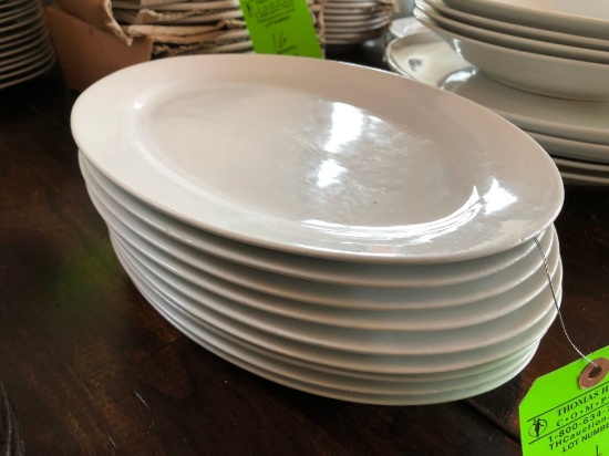 (9) 12" Oval Serving Platters