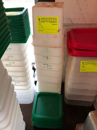 (10) 3.5 Quart Cambro Containers w/ Lids