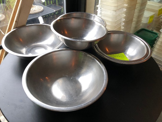 (6) Asst. SS Mixing Bowls