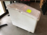 Continental 21 Gal. White Mobile Ingredient Storage Bin