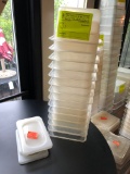 (14) Cambro Camware 1/9 Size Clear Food Pan w/ (6) Lids