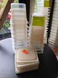 (16) Cambro Camware 1/6 Size Clear Food Pan w/ (10) Lids