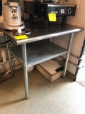 SS Prep Table w/ Undershelf