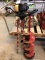 Echo Gas Powered Auger w/ (3) Asst. Augers