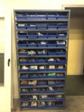 13-Tier Steel Shelf Unit w/ Bins & Contents