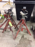 (4) Rigid Adjustable Pipe Stands