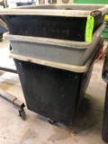 (3) Rolling Poly Bins