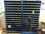 (2) 112-Compartment Bolt Bins w/ asst. contents