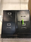 (2) Steel 2 Drawer File Cabinets