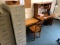 Executive Chair; Oak Bookcase & Filing Cabinets