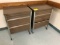 (2)  Hard Manufacturing Company Roll Around Metal Supply Cabinets