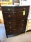 Kindel Custom Finished 5-Drawer Mahogany Dresser