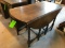 Drop-Leaf Walnut Dining Table w/ Drawer