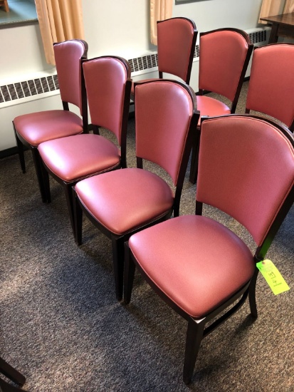 (4) Falcon Wood & Foam Padded Chairs