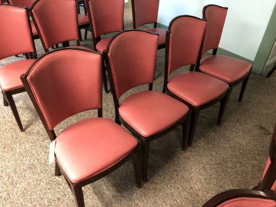 (4) Falcon Wood & Foam Padded Chairs
