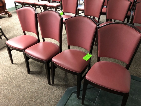 (4) Falcon Wood & Foam Padded Chairs