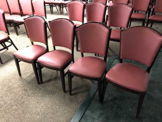 (4) Falcon Wood & Foam Padded Chairs