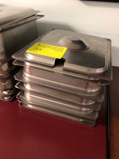 (6) SS Insets w/ (3) Lids