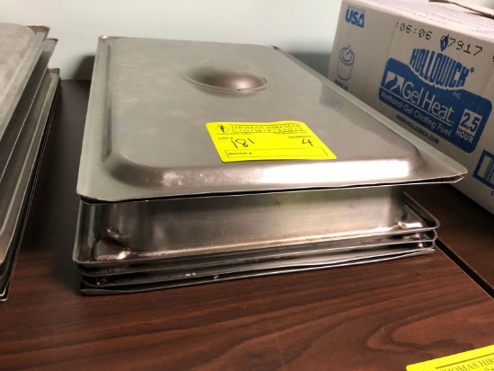 (4) SS Chafing Dishes w/ (2) Lids