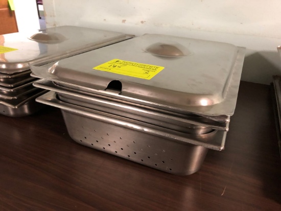 (3) Perforated SS Insets w/ (1) Lid