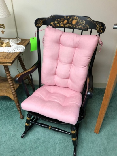 (2) Nichols & Stone Black Wood Rockers
