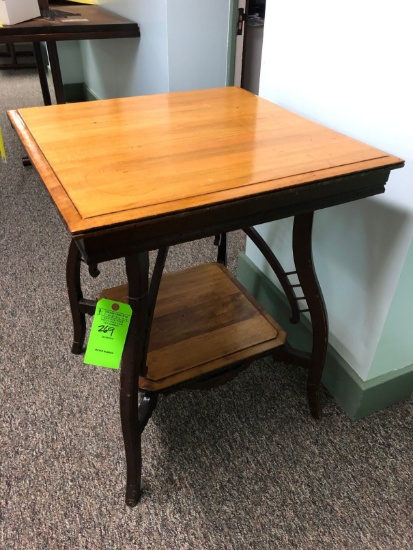 Ornate Pine End Table