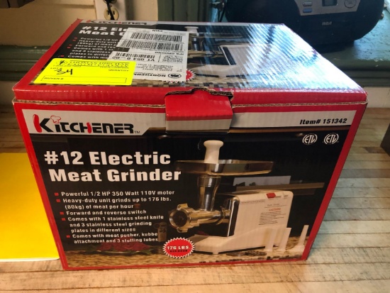 Kitchener #12 Electric Meat Grinder