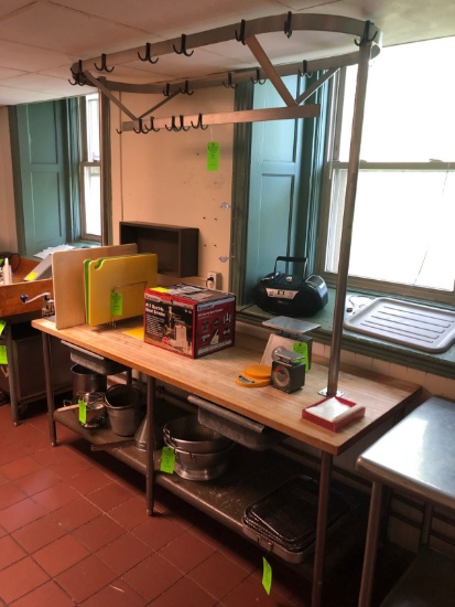 Butcher Block Work Station