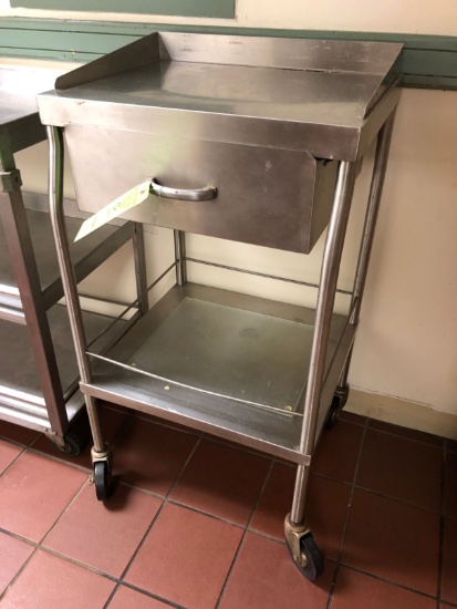 1-Drawer SS Cart W/ Casters