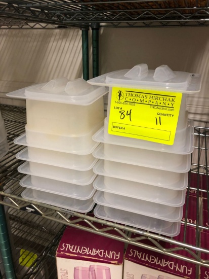 (11) Cambro Translucent Food Pans