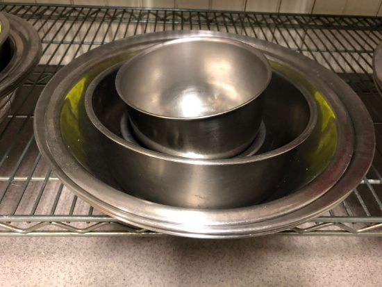 (6) SS Mixing Bowls
